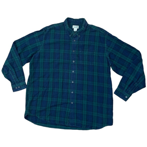 Vintage L.L. Bean Men’s Size XXL-Tall Flannel Plaid Long Sleeve Button Up 228066